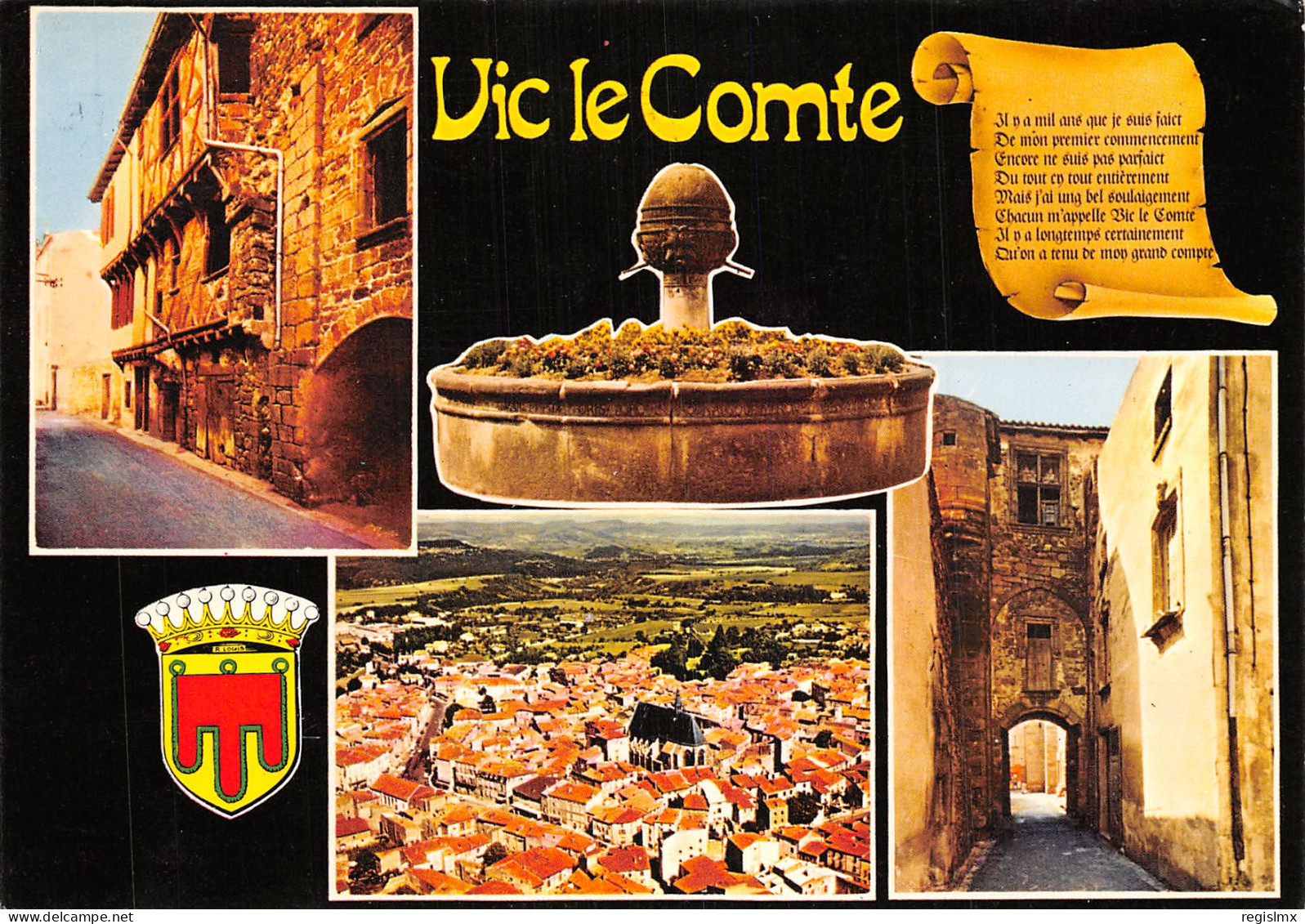63-VIC LE COMTE-N°2780-B/0187 - Vic Le Comte