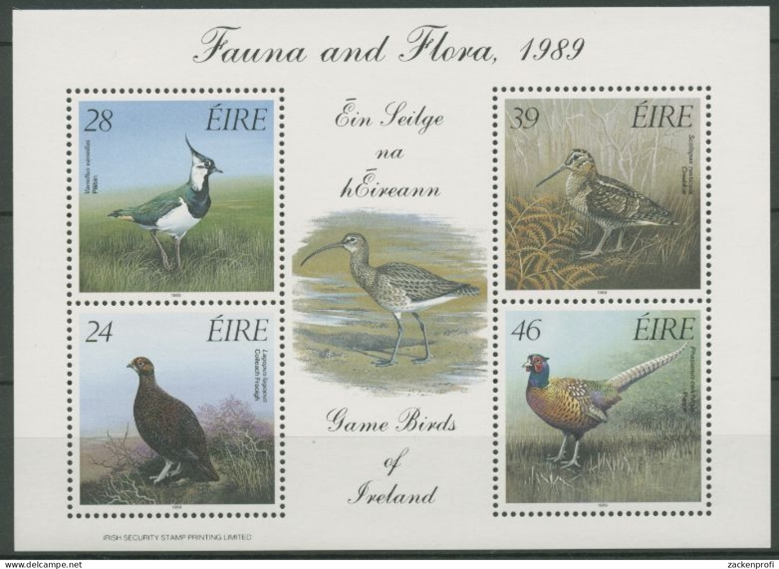 Irland 1989 Jagdbare Vögel Block 7 Postfrisch (C16286) - Blokken & Velletjes