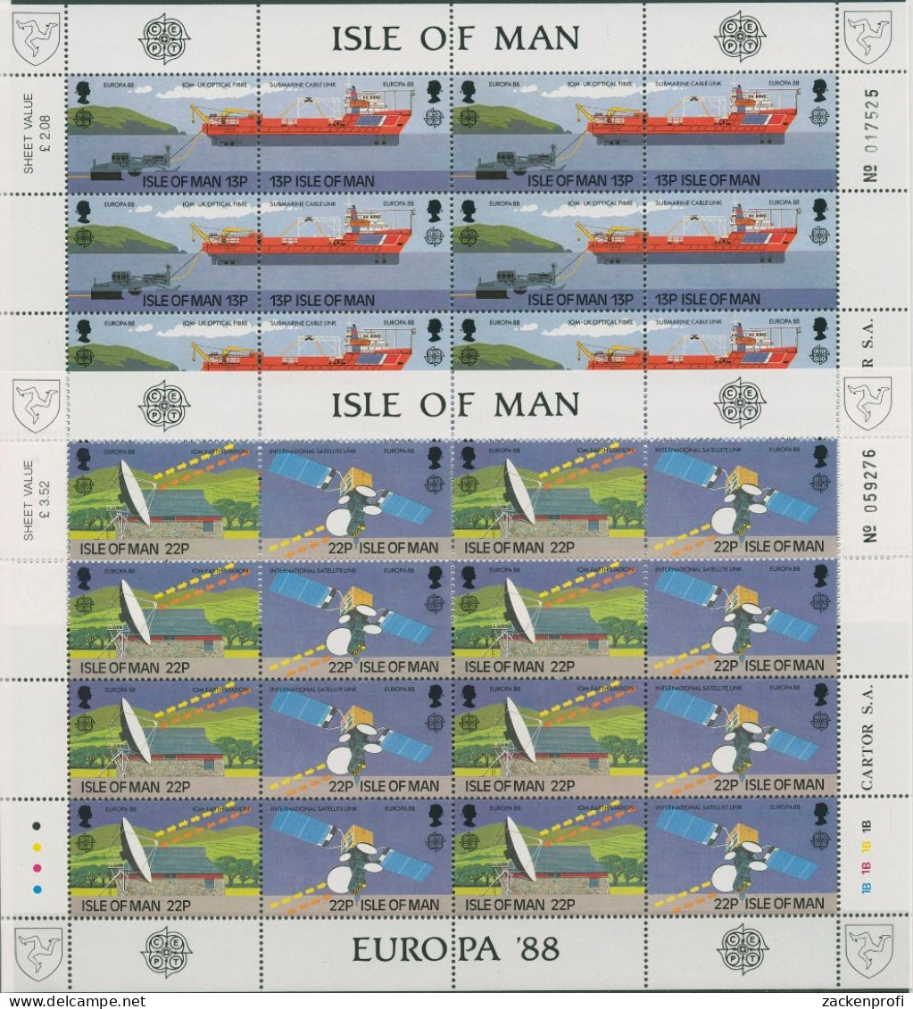 Isle Of Man 1988 Europa CEPT Transport 367/70 Bogen Postfrisch (C97763) - Man (Ile De)