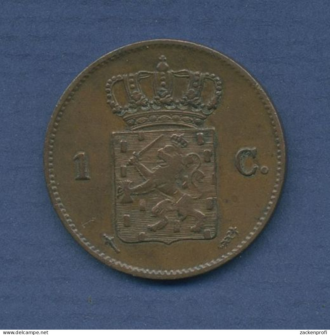 Niederlande Cent 1870, William III., KM 100 Fast Vz (m6487) - 1849-1890: Willem III.