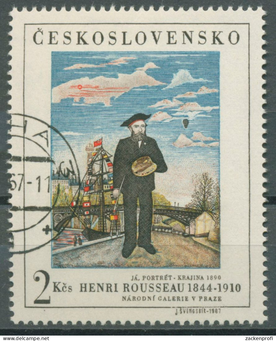 Tschechoslowakei 1967 PRAGA'68 Malerei Henri Rousseau 1718 Gestempelt - Oblitérés