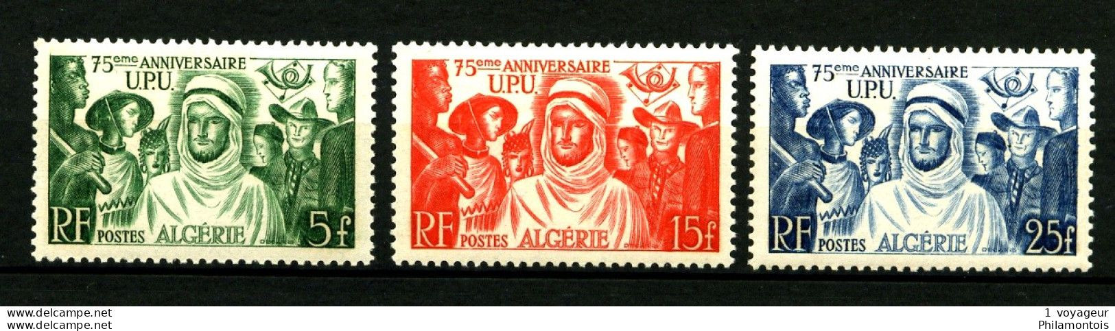 ALGERIE - 276 / 278 - U.P.U. - Complet 3 Valeurs - Neufs N* - Très Beaux - Neufs