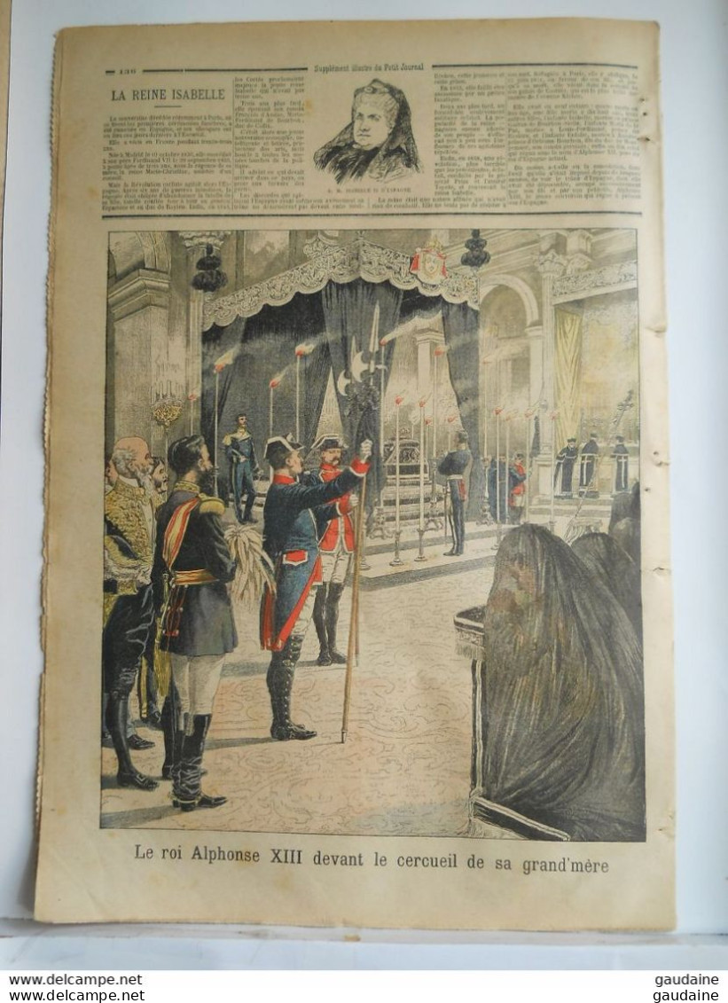 LE PETIT JOURNAL N°701 - 24 AVRIL 1904 - LE PETROPAVLOSK TORPILLE - LE ROI ALPHONSE XIII ESPAGNE - Le Petit Journal