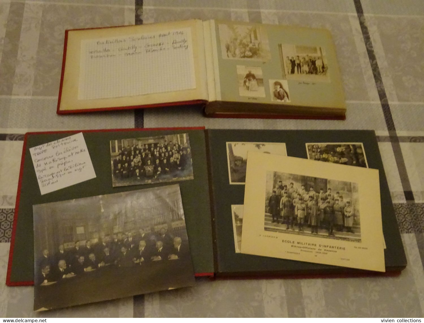 2 Albums 225 Photos Bataillons Scolaires Région Parisienne Versailles, Gentilly, Maison Blanche, école Math Sup Math Spé - Albums & Collections