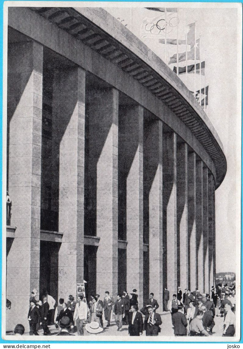 OLYMPIC GAMES BERLIN 1936 ... Great Architecture - The Wonderful Colonnade Of The Olympic Stadium In Berlin - Tarjetas