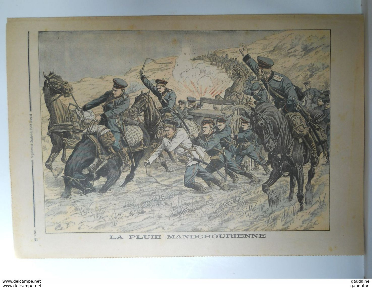 LE PETIT JOURNAL N°716 - 7 AOUT 1904 - CIRQUE : COMBAT D'UN TIGRE ET D'UN TAUREAU A SAN SEBASTIEN - ESPAGNE -MANDCHOURIE - Le Petit Journal