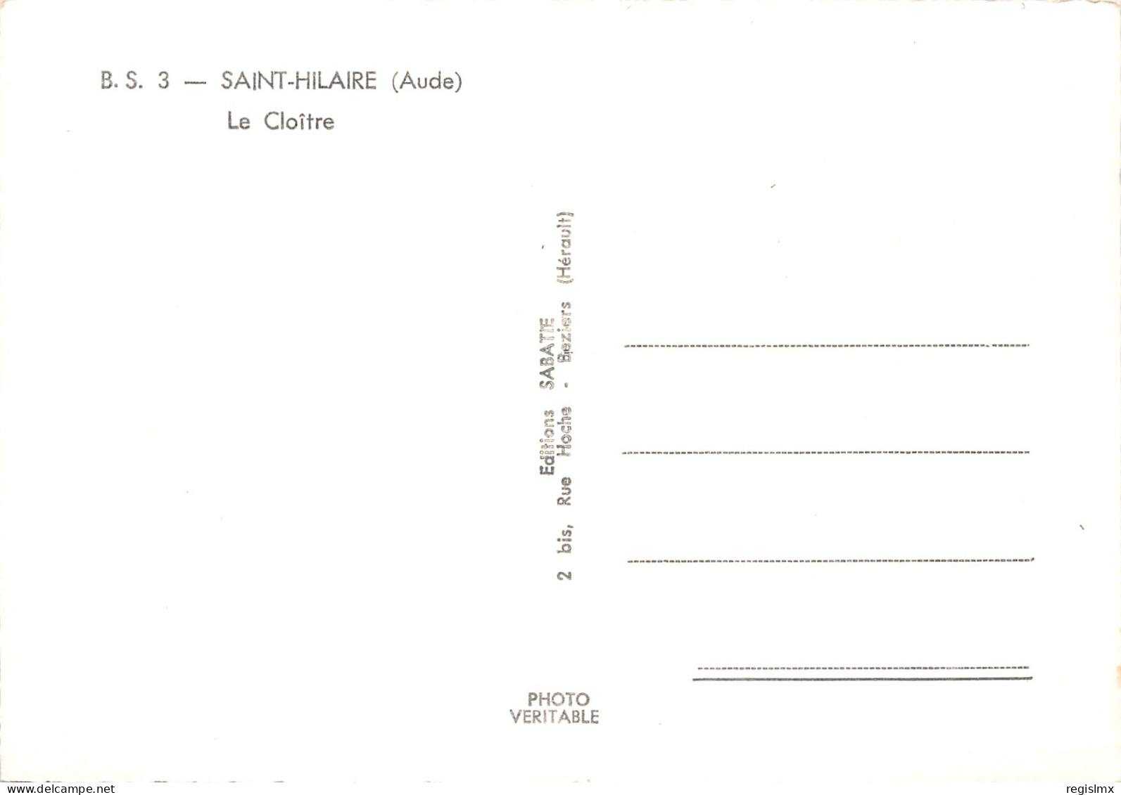 11-SAINT HILAIRE-N°2801-C/0303 - Saint Hilaire
