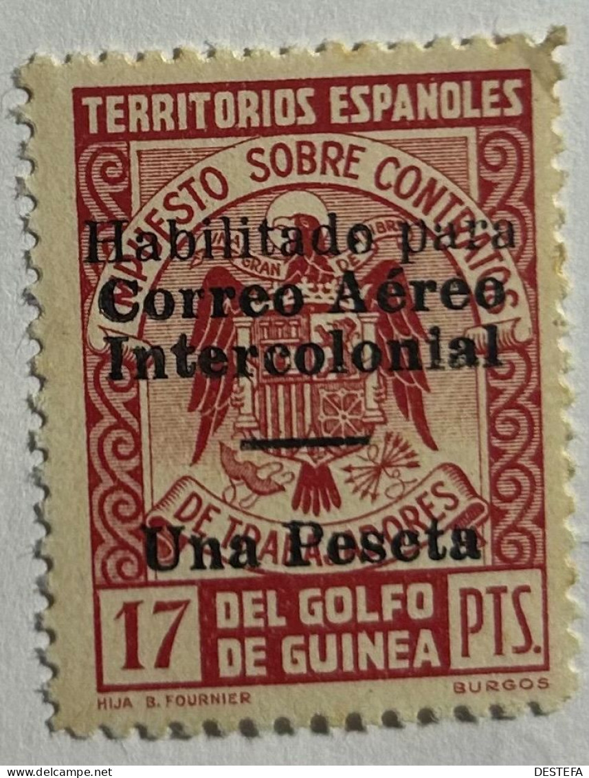 1940-1941. GUINEA ESPAÑOLA. Edifil Nº 259Lhza. NUEVO SIN FIJASELLOS ** - Guinée Espagnole