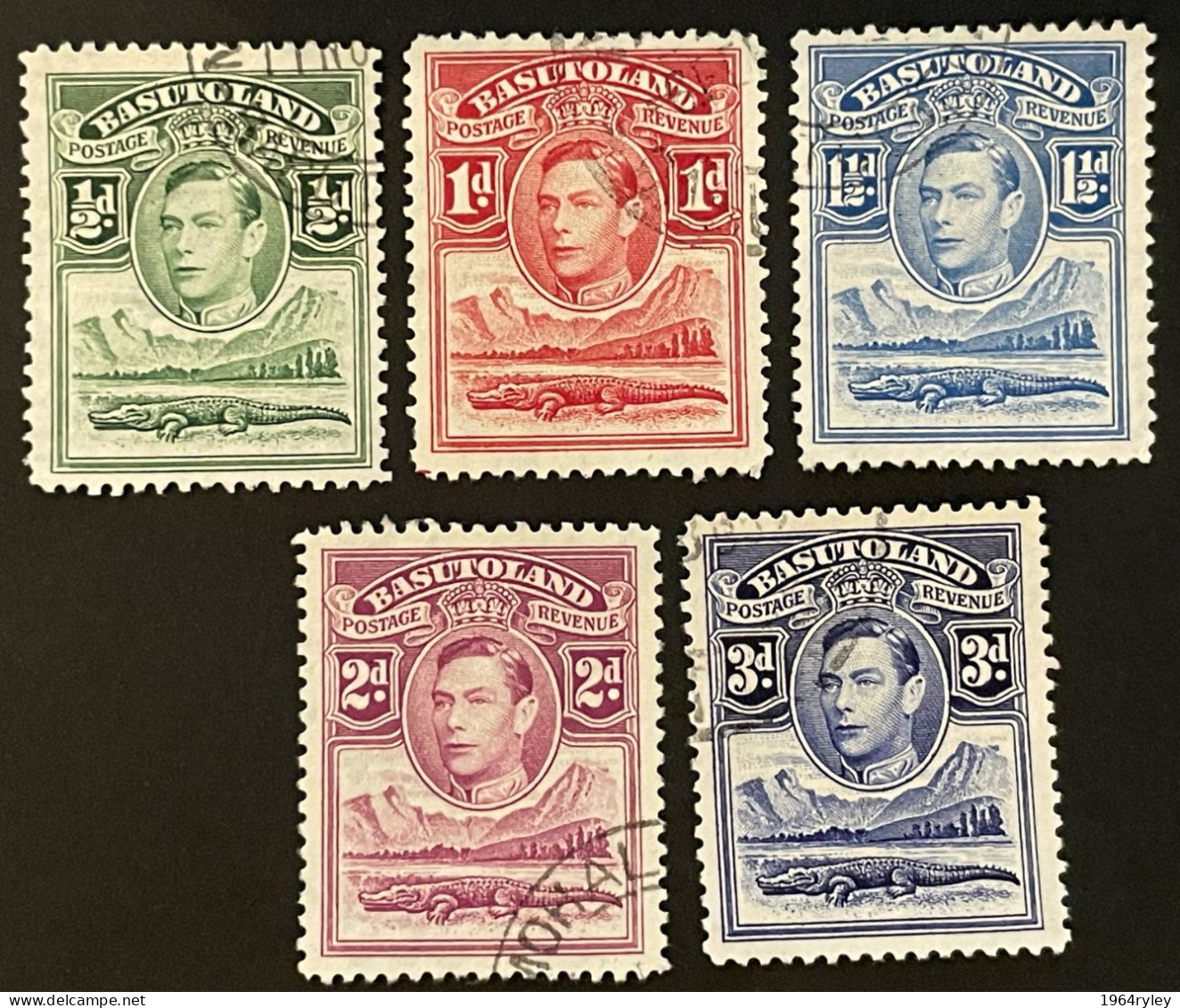 BASUTOLAND - (0) - 1938 - # 18/22 - 1933-1964 Kronenkolonie