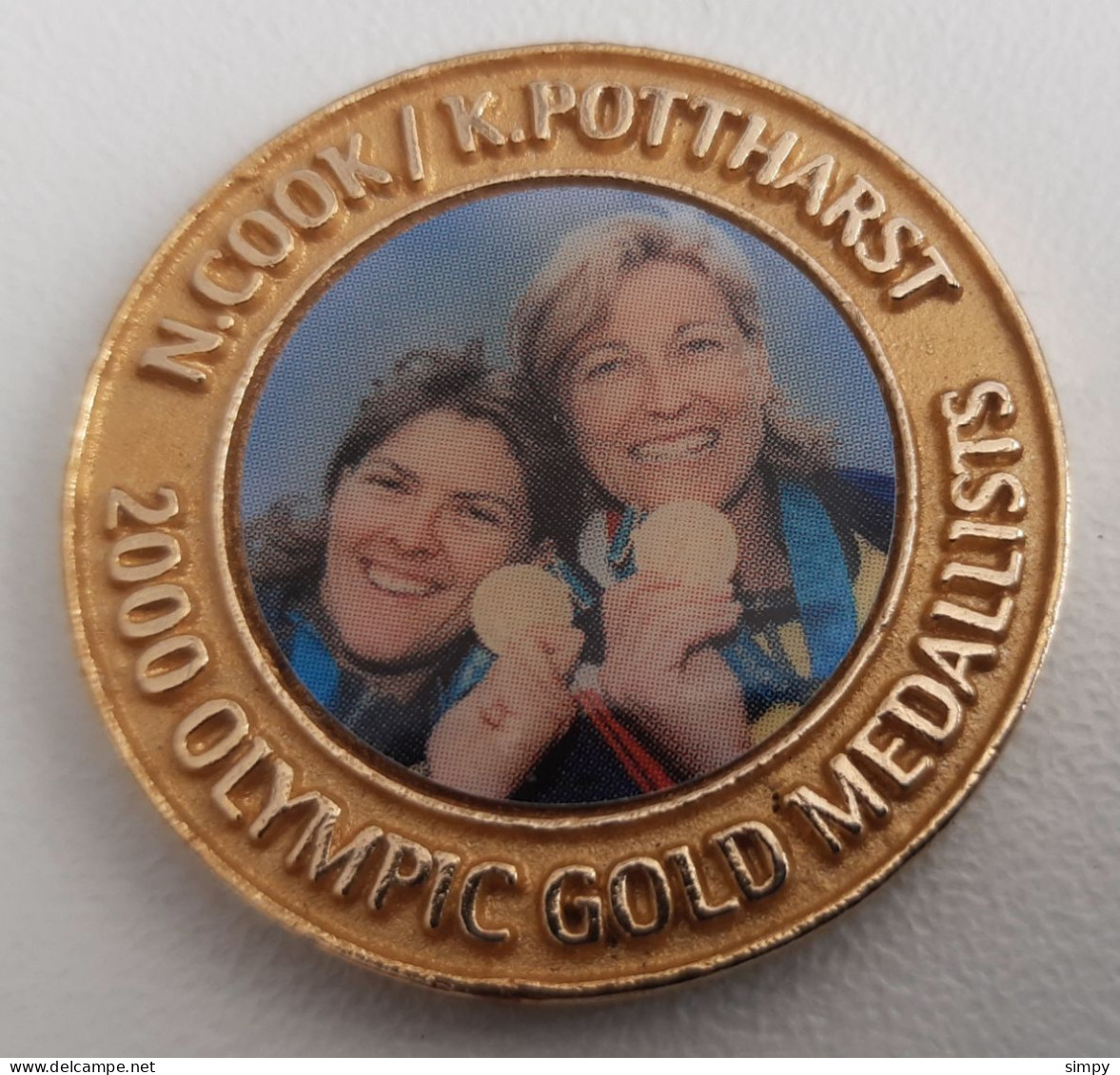 AUSTRALIA Olympic Games Sydney 2000 -  Medallion Token Gold Medallist N. Cook / K. Pottharst - Kleding, Souvenirs & Andere