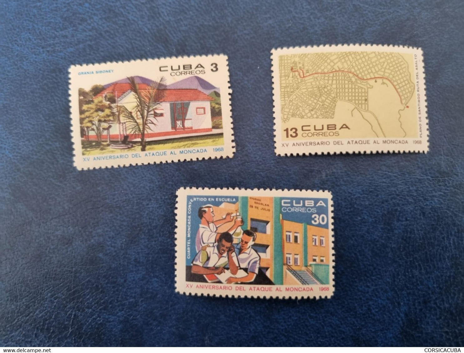 CUBA  NEUF  1968    ATACA  CUARTEL  MONCADA  //  PARFAIT  ETAT  //  1er  CHOIX  //  Avec Gomme - Nuevos