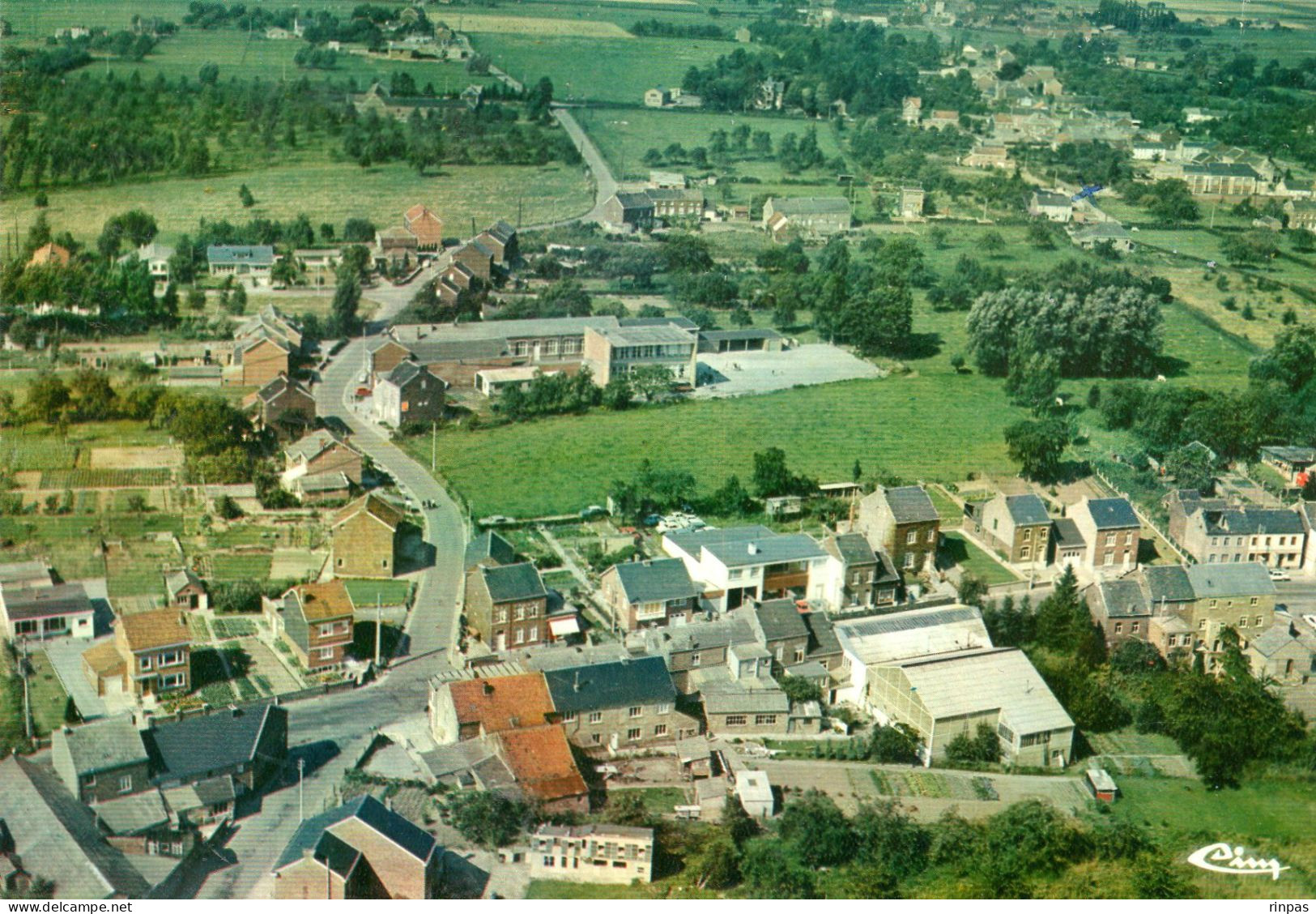 (Belgique) VILLERS LE BOUILLET  Vue Générale  Aérienne Quartier De La Panneterie   1990 - Villers-le-Bouillet