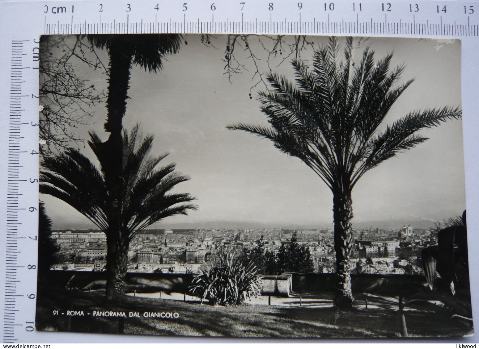 Roma, Rome - Panorama Dal Gianicolo - Mehransichten, Panoramakarten