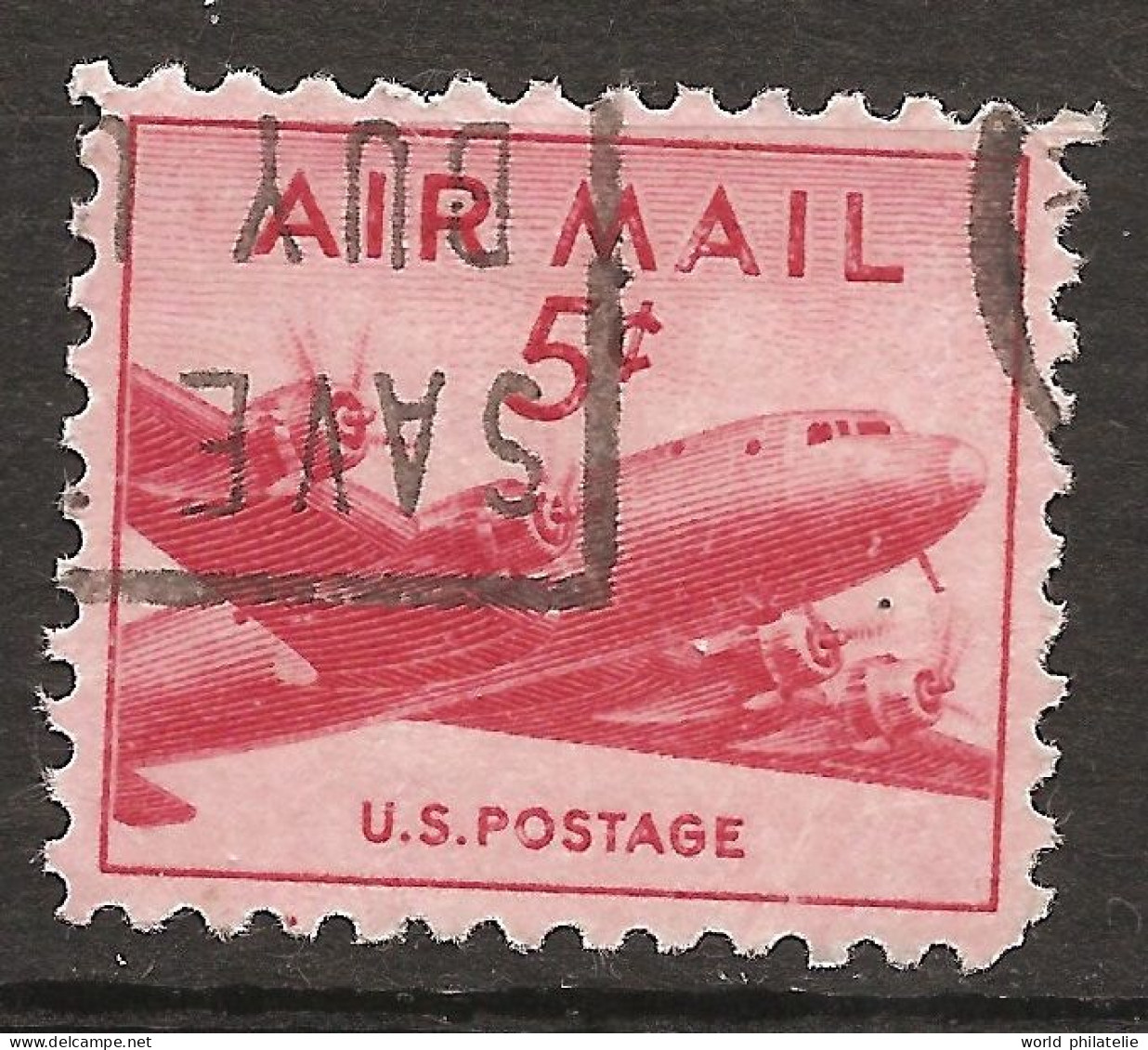 Etats-Unis D'Amérique USA 1947 N° PA 35 Iso O Courant, Avion, Aviation, Quadrimoteur, Douglas Aircraft Company, DC-4 - Used Stamps