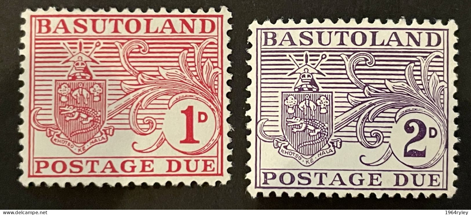 BASUTOLAND - MH* - 1956 - # T3/4 - 1933-1964 Colonia Británica