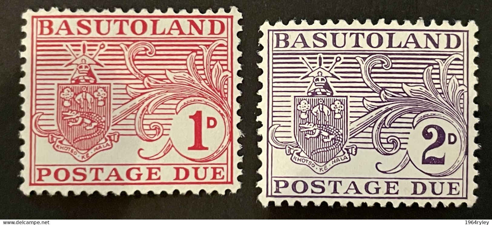 BASUTOLAND - MH* - 1956 - # T3/4 - 1933-1964 Kolonie Van De Kroon