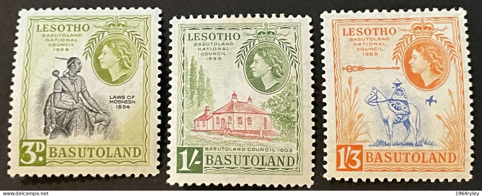 BASUTOLAND - MH* - 1959 - #  58/60 - 1933-1964 Colonie Britannique