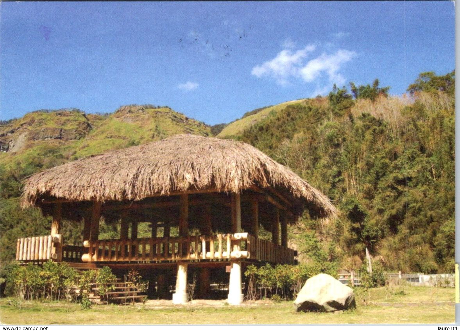 9-3-2024 (2 Y 32) Taiwan - (posted To Australia 2024) Ali Mountain Tribe  House - Taiwán