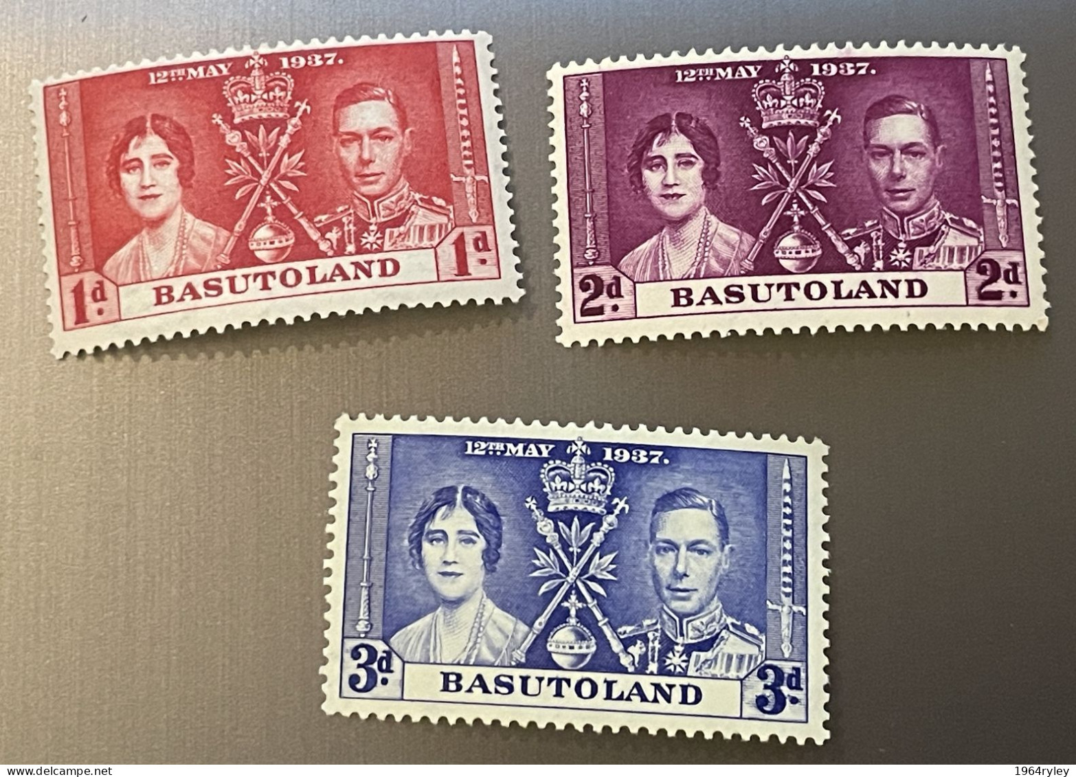 BASUTOLAND - MnH** - 1937 - # 15/17 - 1933-1964 Colonia Britannica