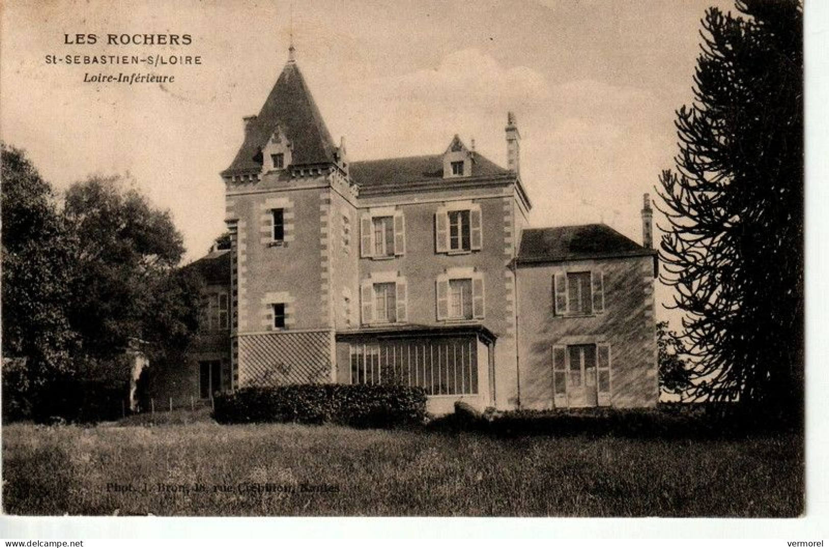 SAINT SEBASTIEN SUR LOIRE -LE ROCHER Le 8-10-1908 - Saint-Sébastien-sur-Loire