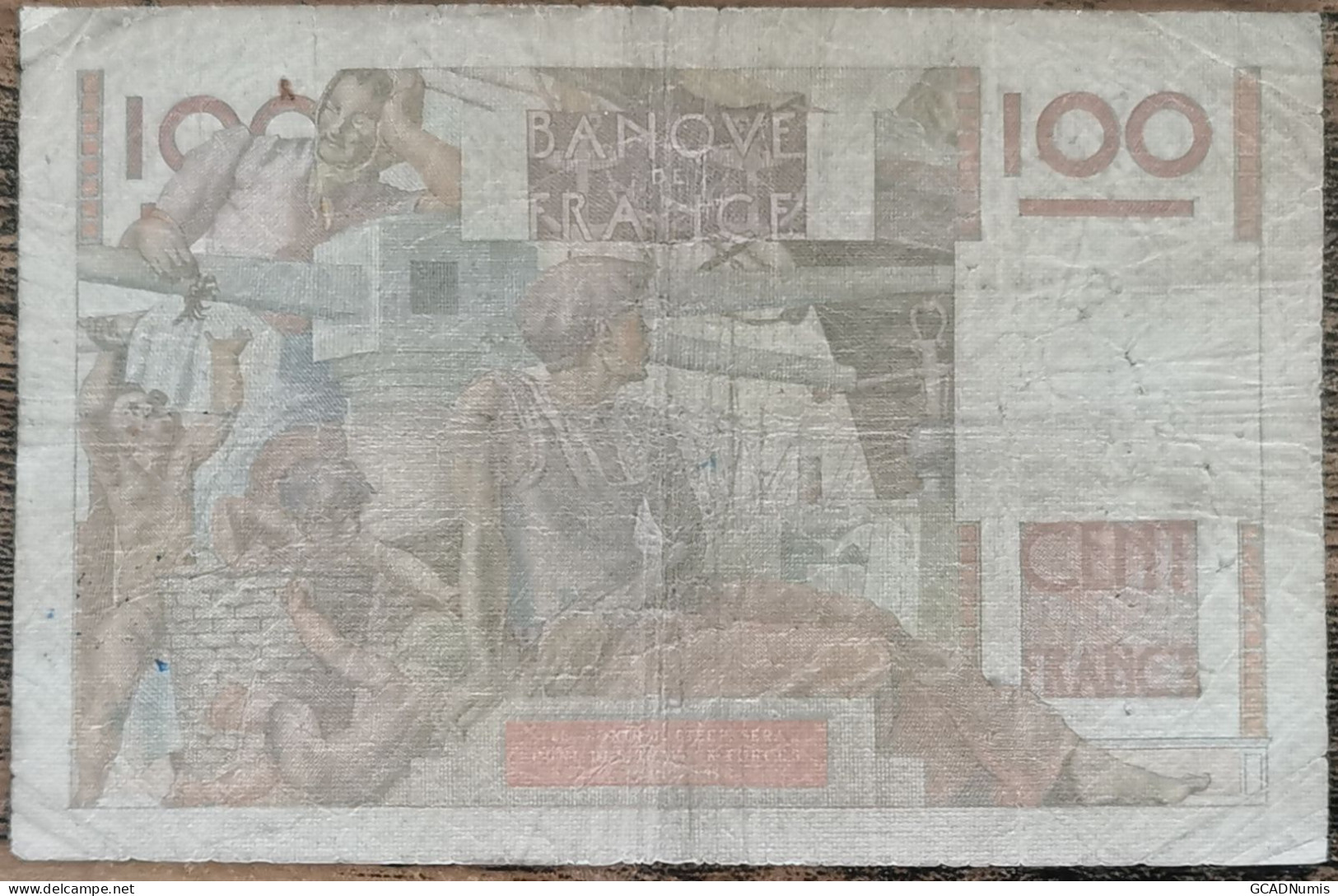 Billet 100 Francs JEUNE PAYSAN 2 - 10 - 1952 FRANCE X.492 - 100 F 1945-1954 ''Jeune Paysan''