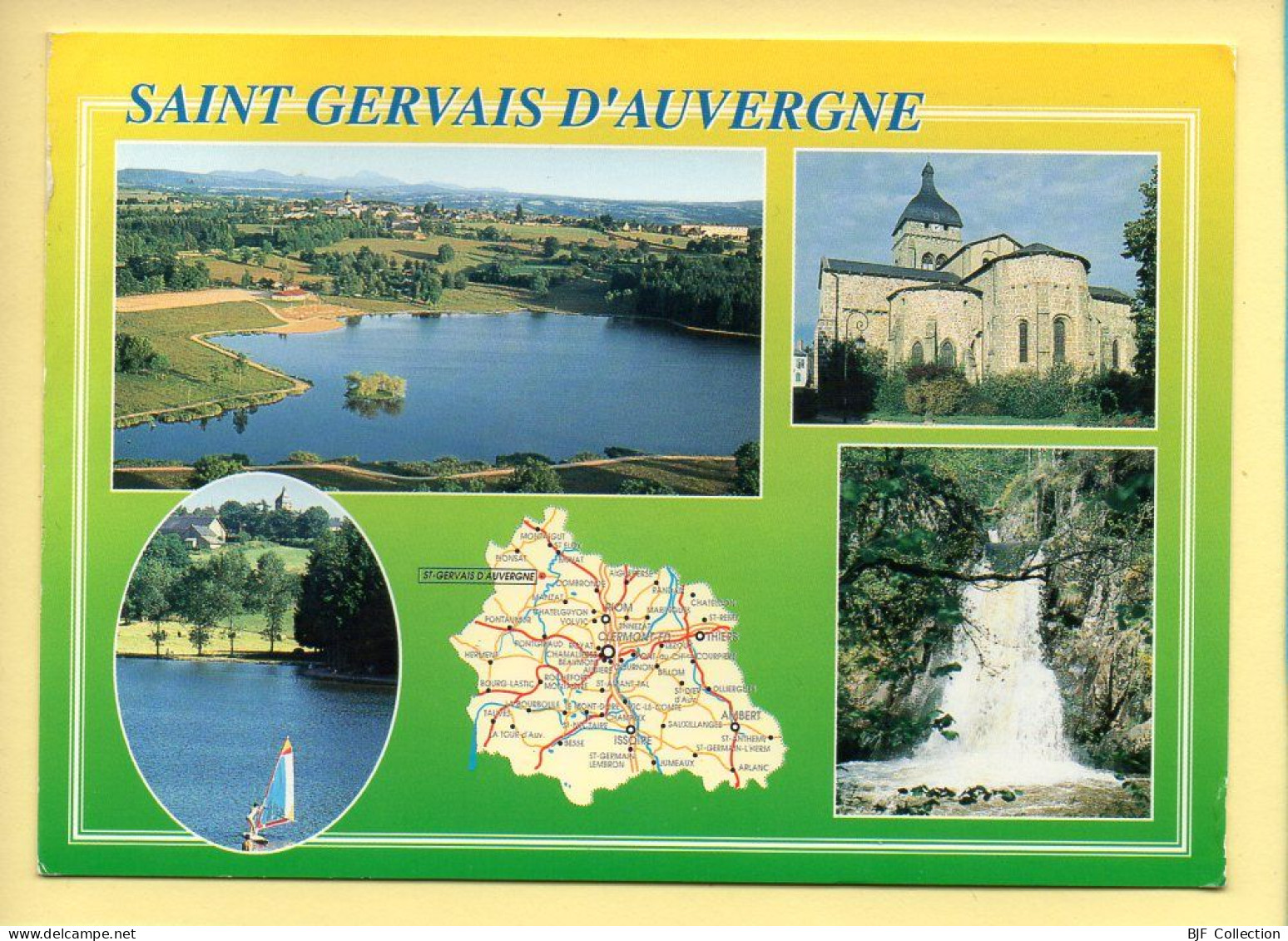 63. SAINT GERVAIS D'AUVERGNE – Multivues / Carte Géographique (voir Scan Recto/verso) - Saint Gervais D'Auvergne