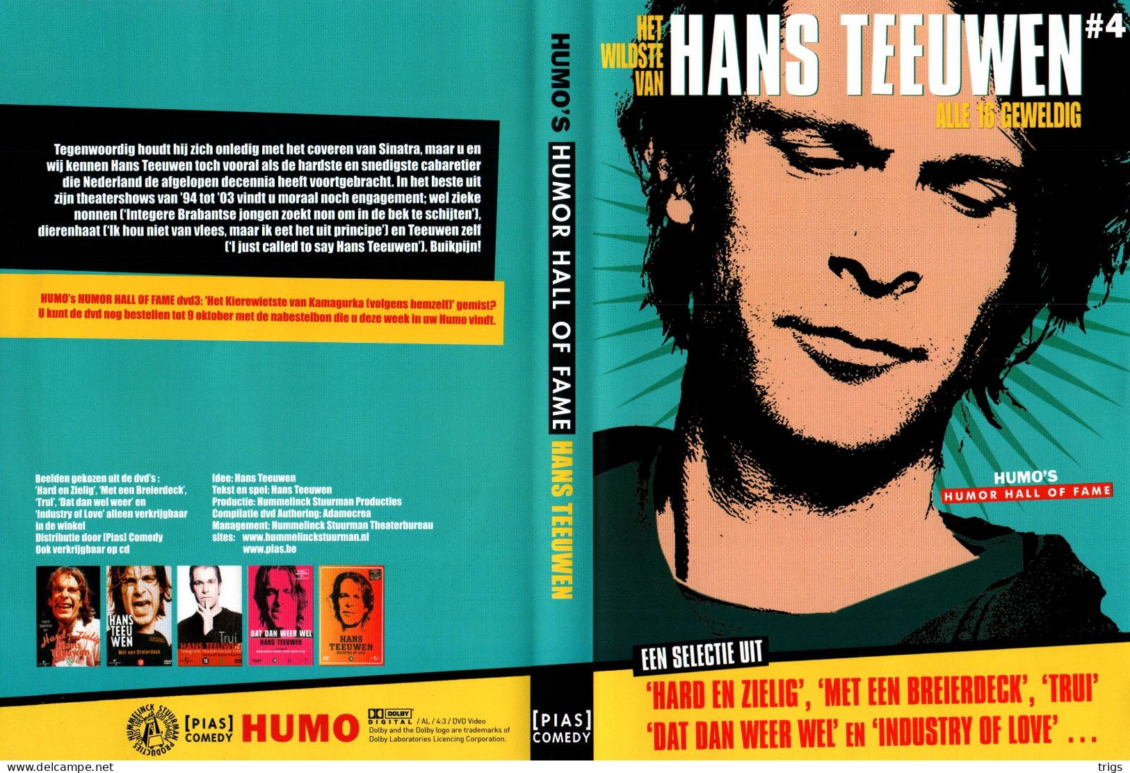 DVD - Het Wildste Van Hans Teeuwen: Alle 16 Geweldig - Commedia