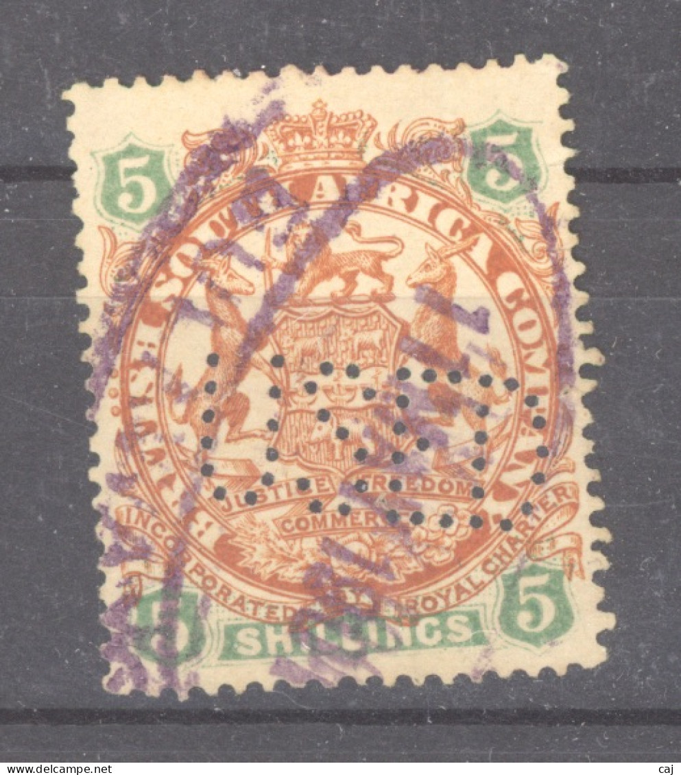 British South Africa Company  :  Yv  40  (o)  Perfin USED - Sonstige & Ohne Zuordnung