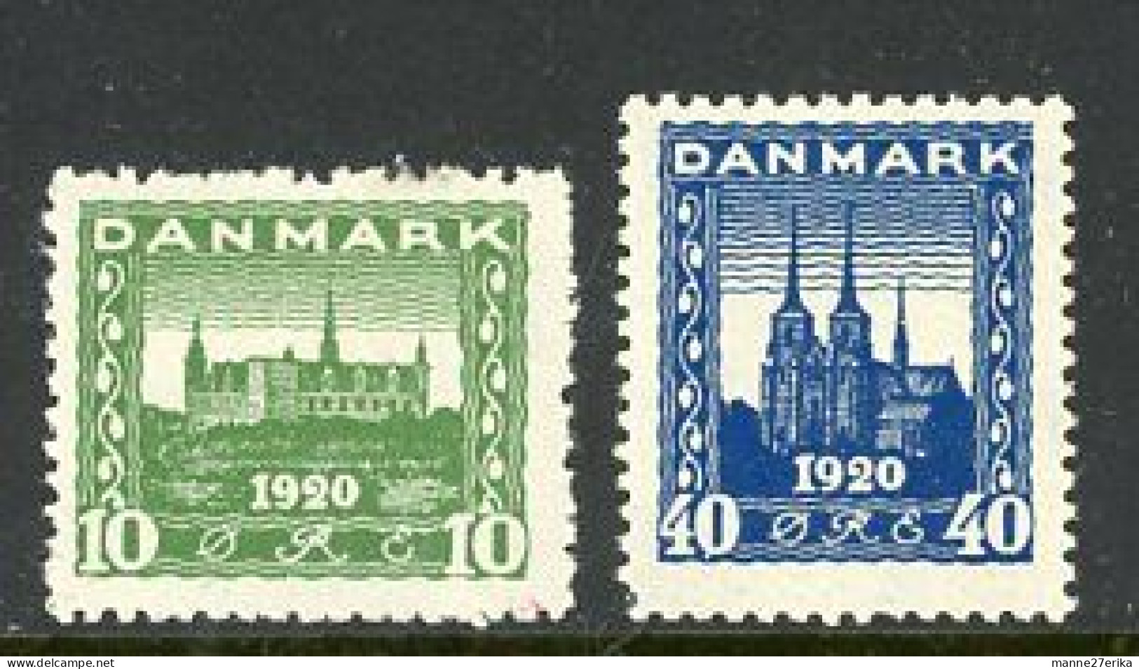 -Denmark-1921-"Catheral" MH (*) - Neufs