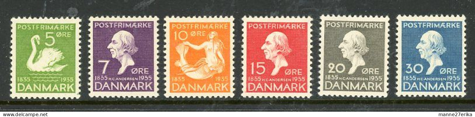 Denmark 1935 "Hans C. Anderson" MH (*) - Ungebraucht