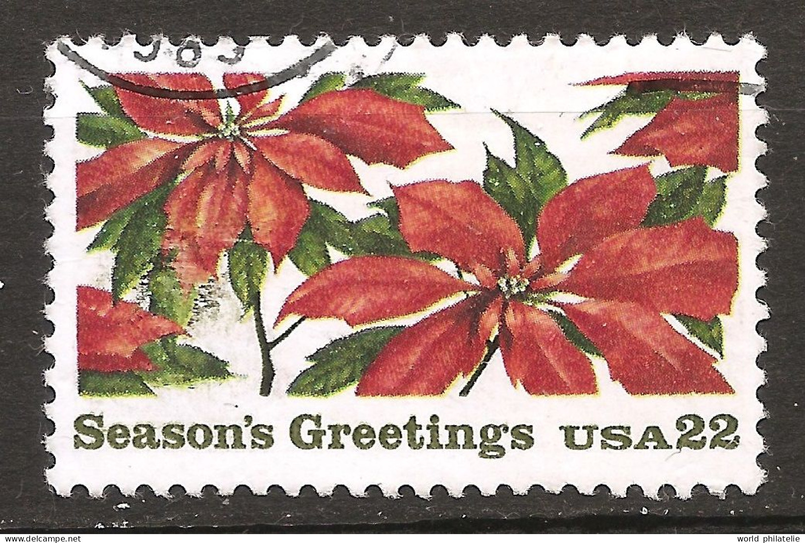 Etats-Unis D'Amérique USA 1985 N° 1611 O Etoile De Noël, Saison Des Vœux, Fleurs, Poinsettia, Euphorbia Pulcherrima - Ungebraucht