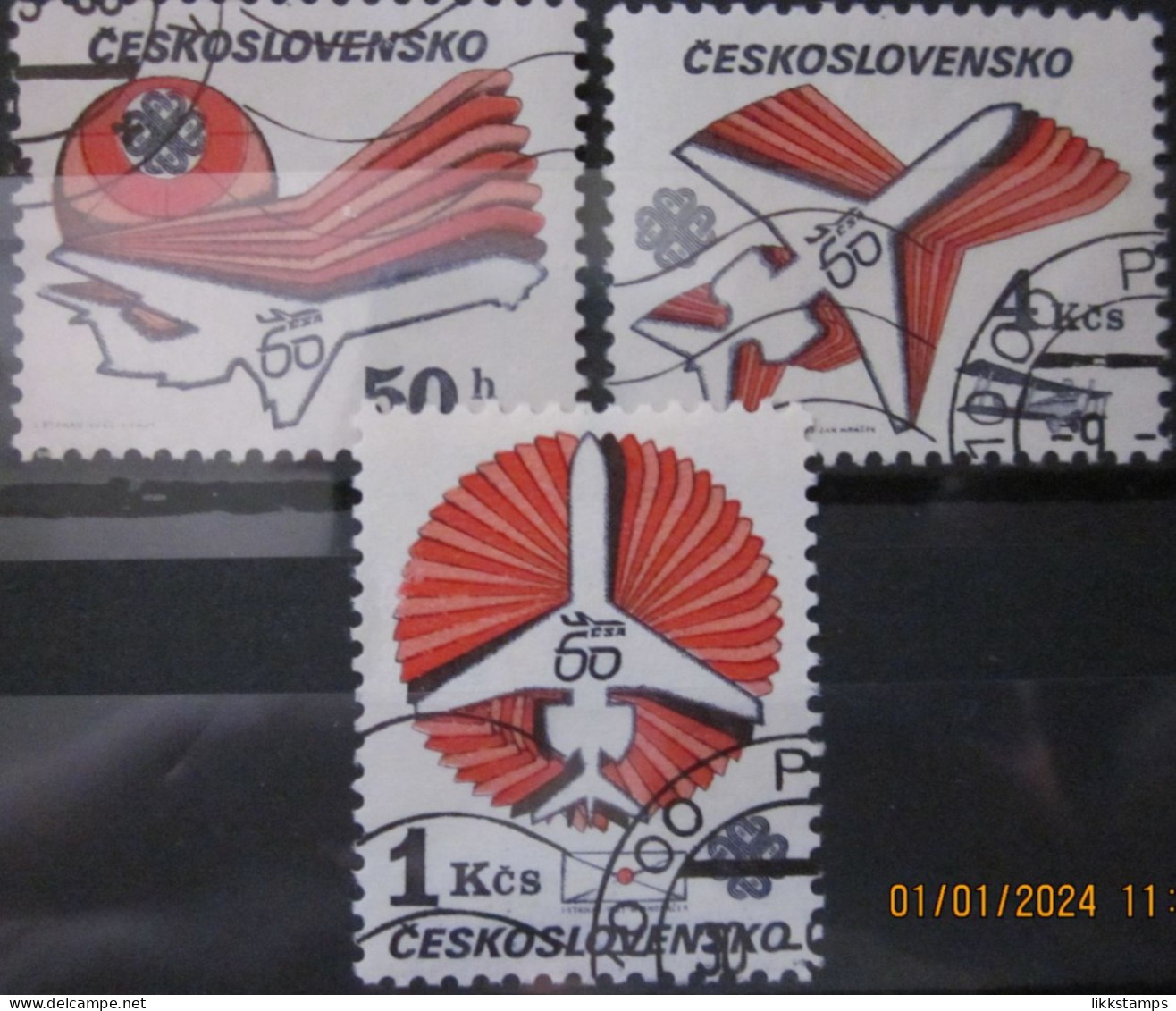 CZECHOSLOVAKIA 1983 ~ S.G. 2692 - 2694, ~ WORLD COMMUNICATIONS YEAR. ~ VFU #03204 - Usati
