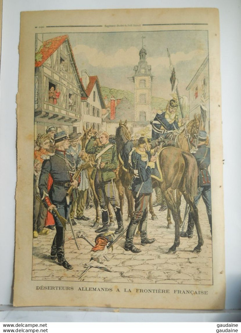 LE PETIT JOURNAL N°672 - 4 OCTOBRE 1903 - DECOUVERTE DU CADAVRE D'EUGENIE FOUGERE - DESERTEURS ALLEMANDS - Le Petit Journal