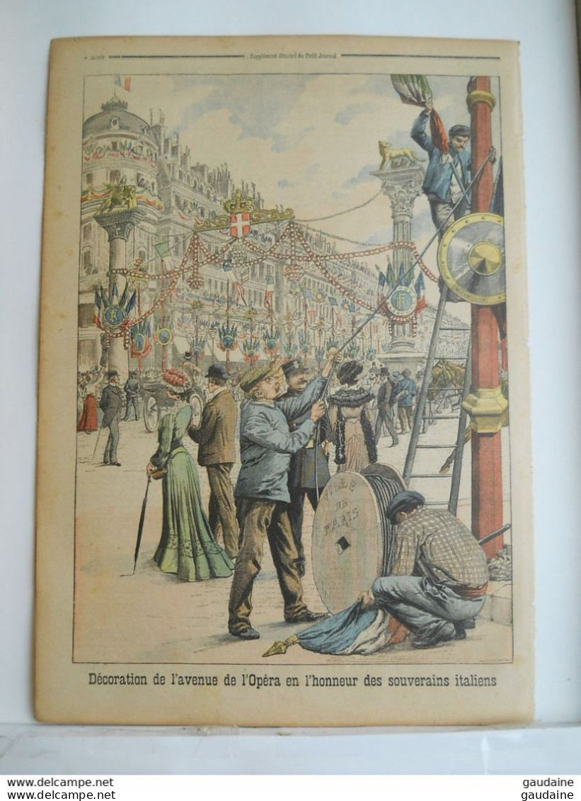 LE PETIT JOURNAL N°674 - 18 OCTOBRE 1903 - LE ROI ET LA REINE D'ITALIE - DECORATION DE L'AVENUE DE L'OPERA ITALIE - Le Petit Journal