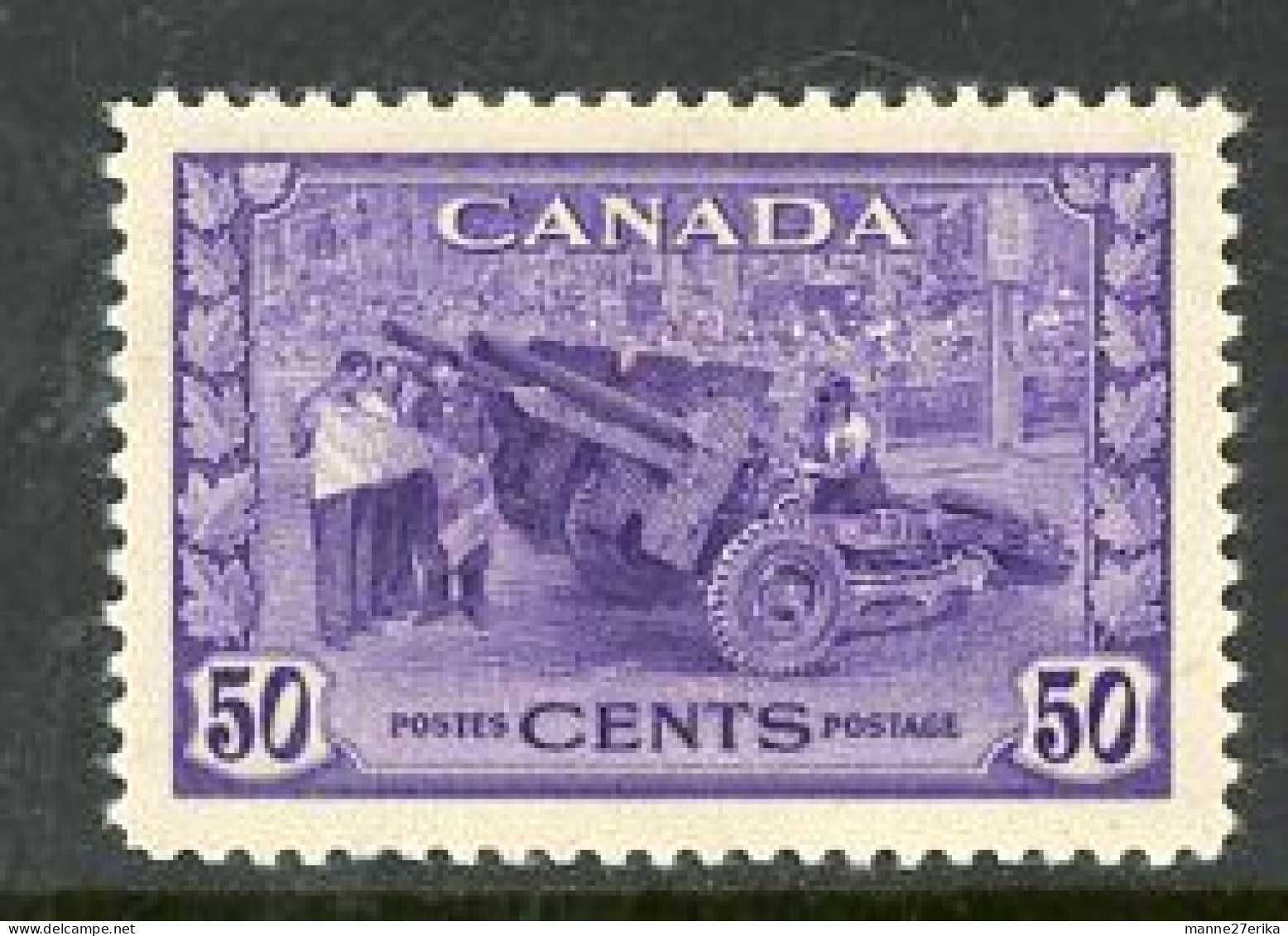 Canada MNH 1942 Munitions Factory - Unused Stamps