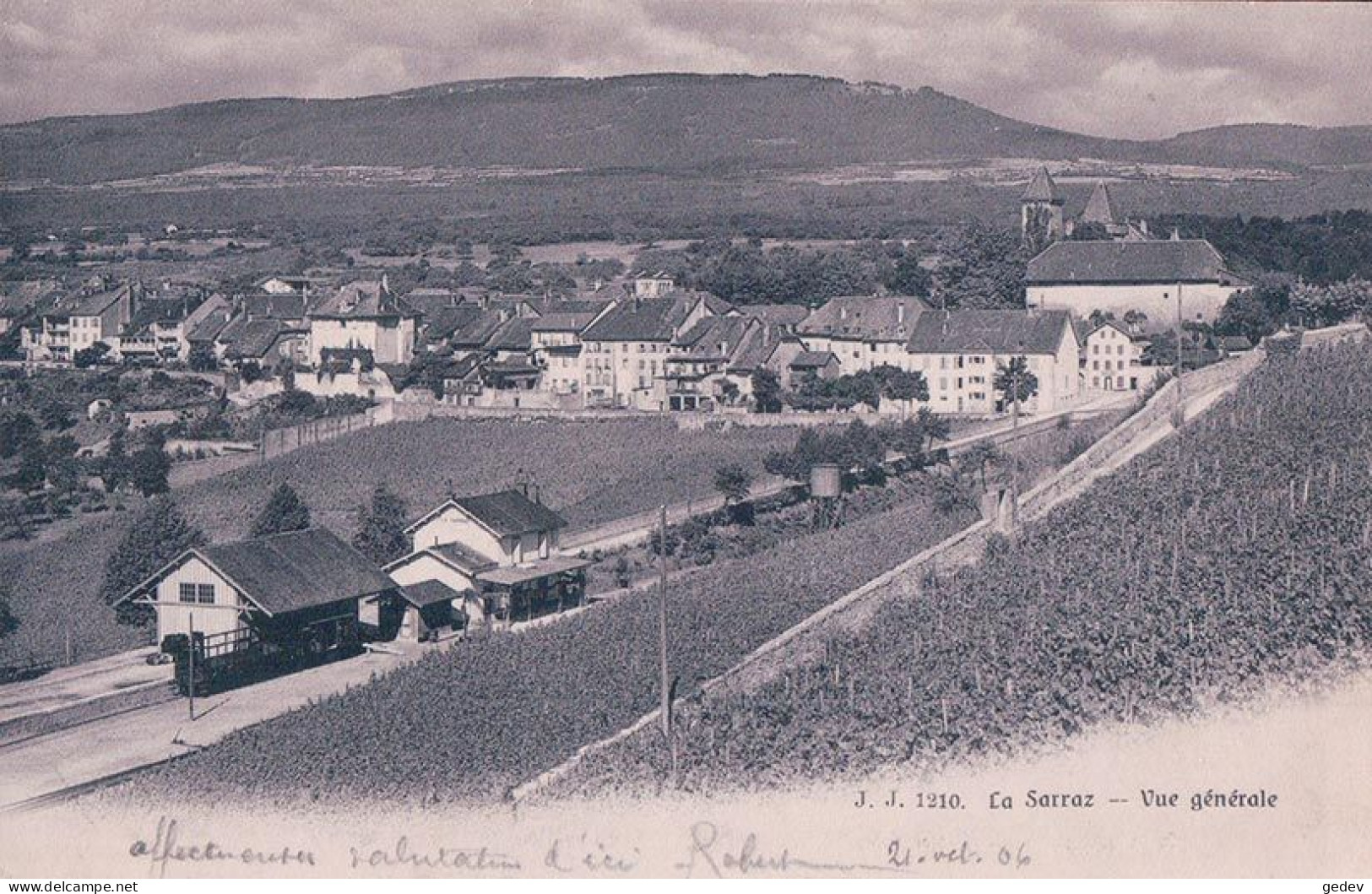 La Sarraz VD, Gare De Chemin De Fer (21.10.1906) - La Sarraz