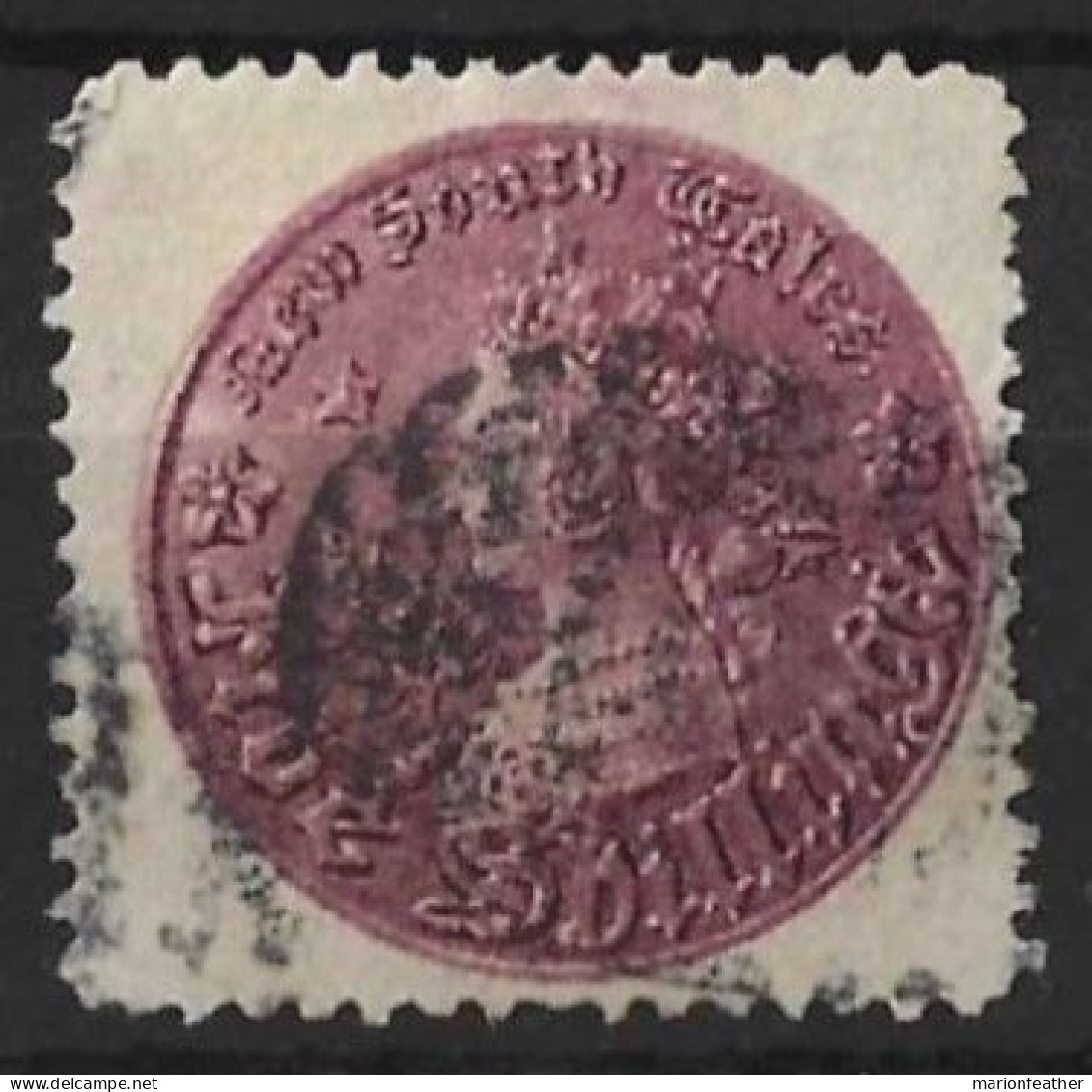 AUSTRALIA.." NEW SOUTH WALES.."...QUEEN VICTORIA..(1837-01.).."  1861.".....5/-.......P12......VFU... - Used Stamps