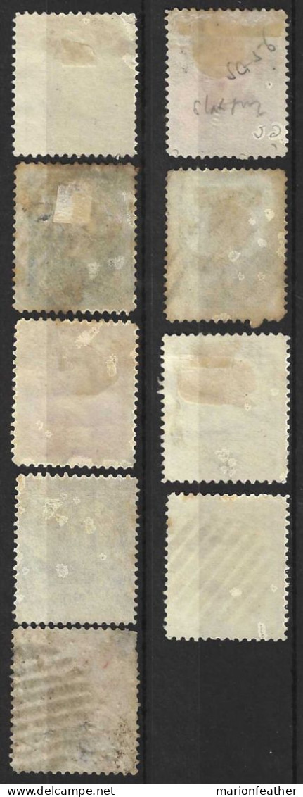 CANADA.." NEWFOUNDLAND."...QUEEN VICTORIA..(1837-01.).."  1890.".....RANGE OF 9 X 3d....USED STAMPS..... - 1865-1902