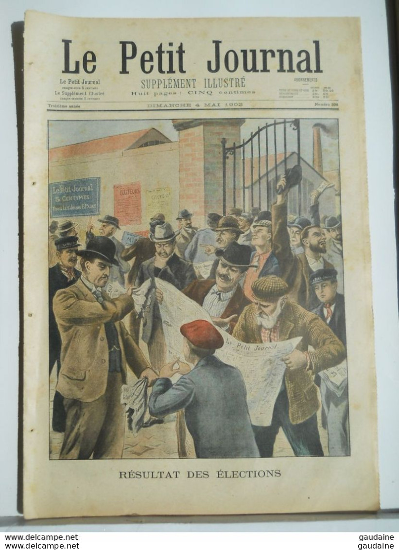 LE PETIT JOURNAL N° 598 - 4 MAI 1902 - RESULTAT DES ELECTIONS - CULTURE DES HUITRES - FOOTBALL - Le Petit Journal