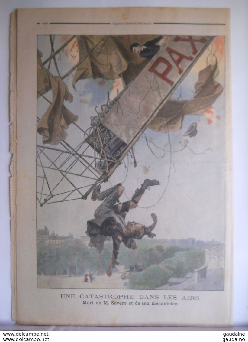 LE PETIT JOURNAL N° 601 - 25 MAI 1902 - DESASTRE AU MONT PELE MARTINIQUE - CATASTROPHE DANS LES AIRS - AEROPLANE - Le Petit Journal