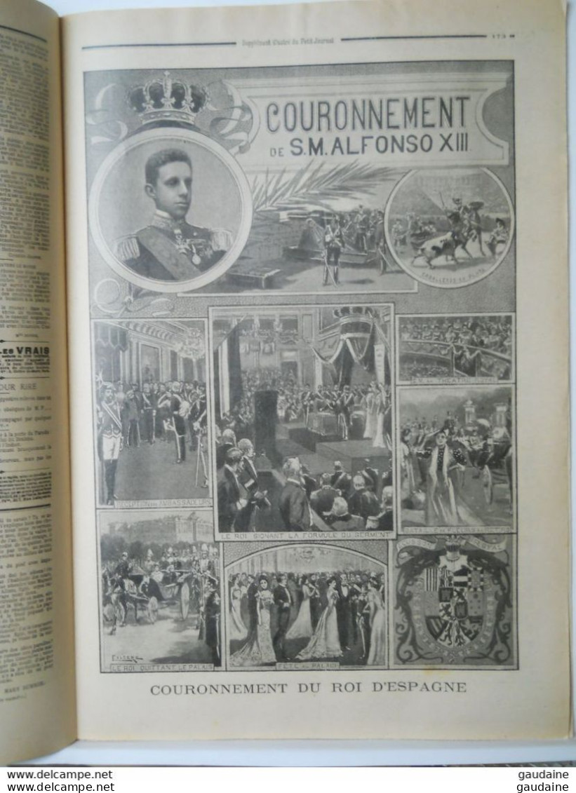 LE PETIT JOURNAL N° 602 -1ER JUIN 1902 - LA FRANCE AU SECOURS DE LA MARTINIQUE - COURONNEMENT DU ROI D'Espagne - Le Petit Journal