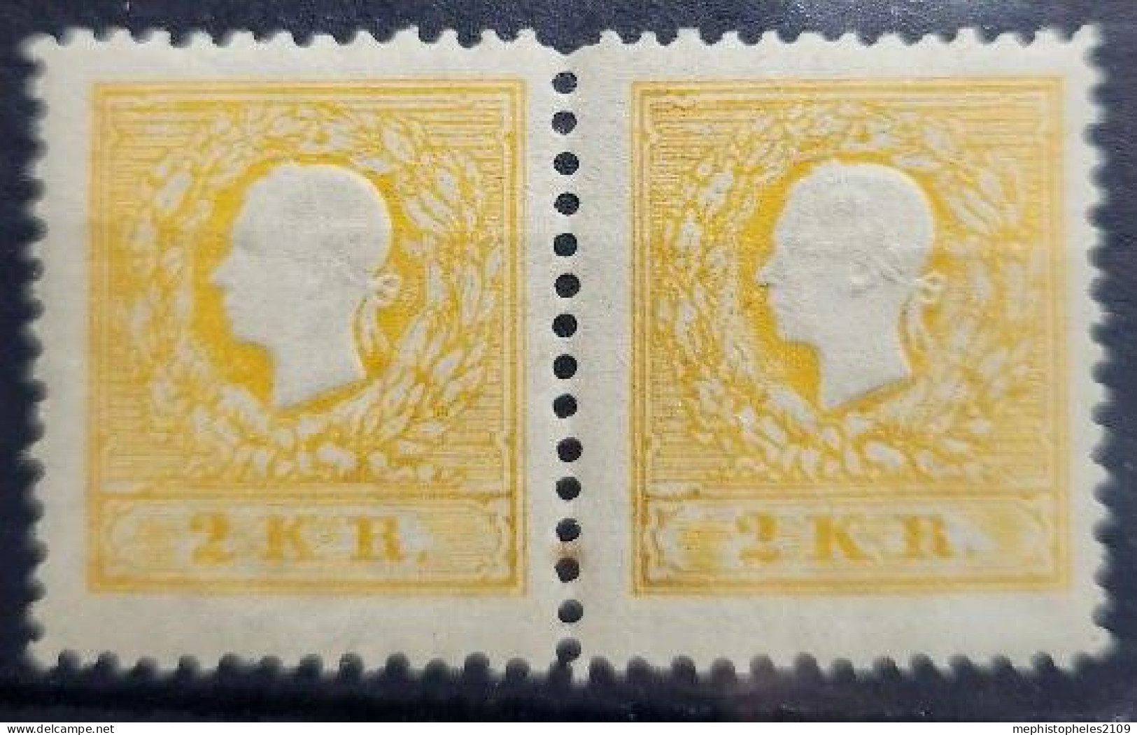 AUSTRIA 1858 - MNH - ANK 10Na. 1884 - Neudruck - Pair! - Prove & Ristampe