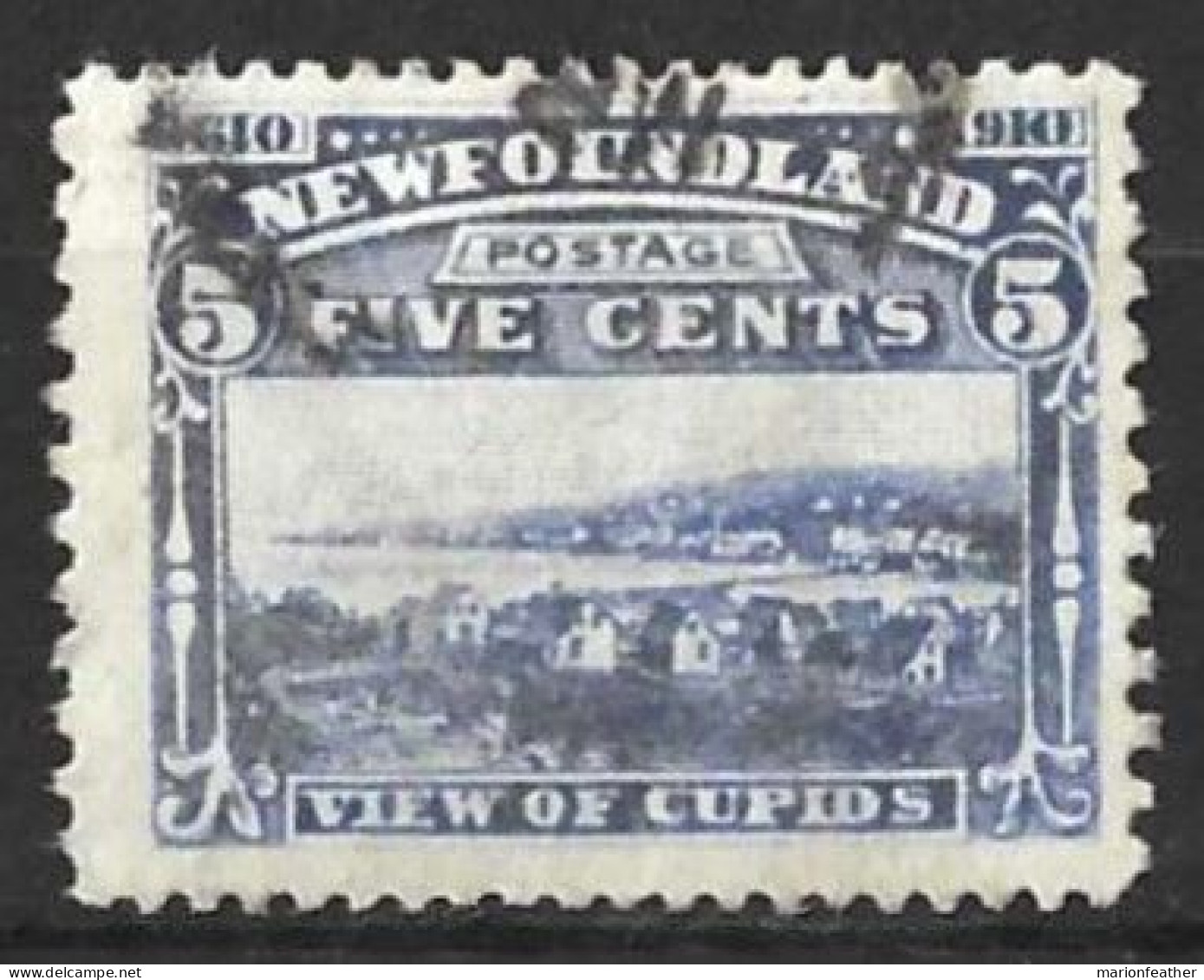 CANADA.." NEWFOUNDLAND."...KING EDWARD VII..(1901-10..)....." 1910.."....5c.......SG2108.....USED...... - Used Stamps