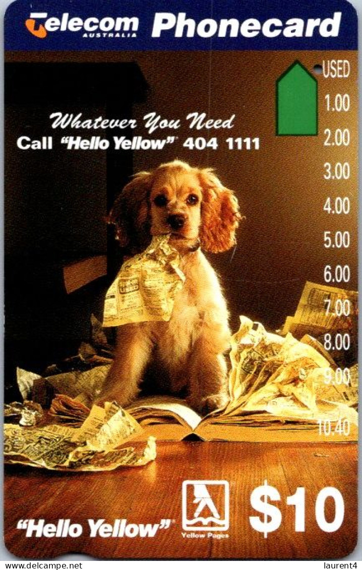 9-3-2024 (Phonecard) Dog & Yellow Pages Phone Directory - $ 10.00 - Phonecard - Carte De Téléphoone (1 Card) - Australie
