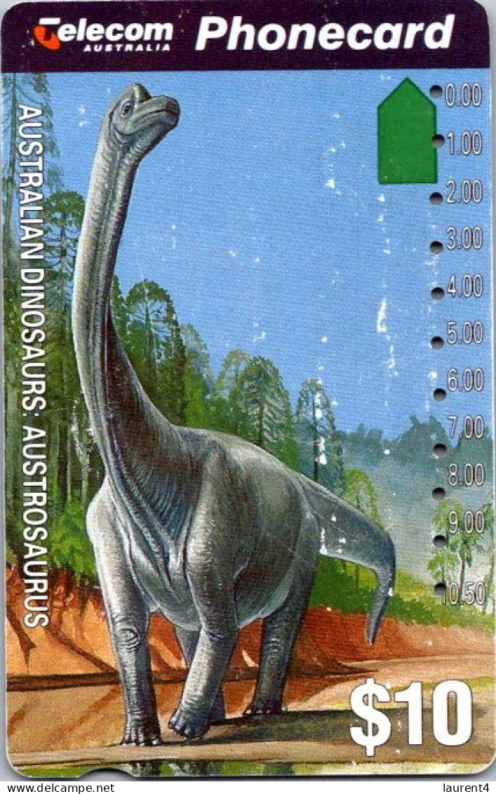 9-3-2024 (Phonecard) Dinosaur - $ 10.00 - Phonecard - Carte De Téléphoone (1 Card - Not Perfect) - Australie