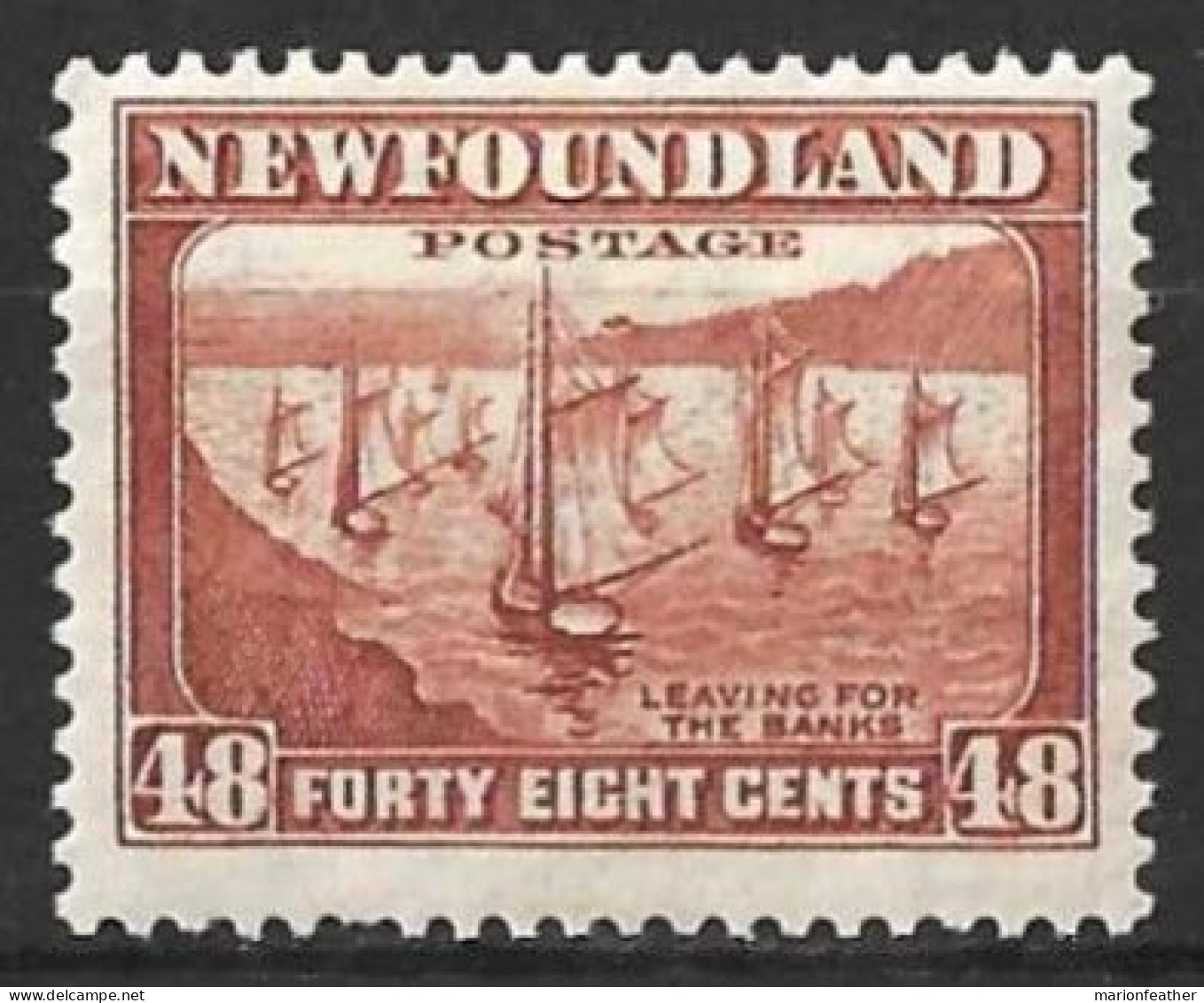 CANADA.." NEWFOUNDALAND.."....KING GEORGE V...(1910-36..)..." 1932..".....48c......SG228c.....MH.. - 1908-1947