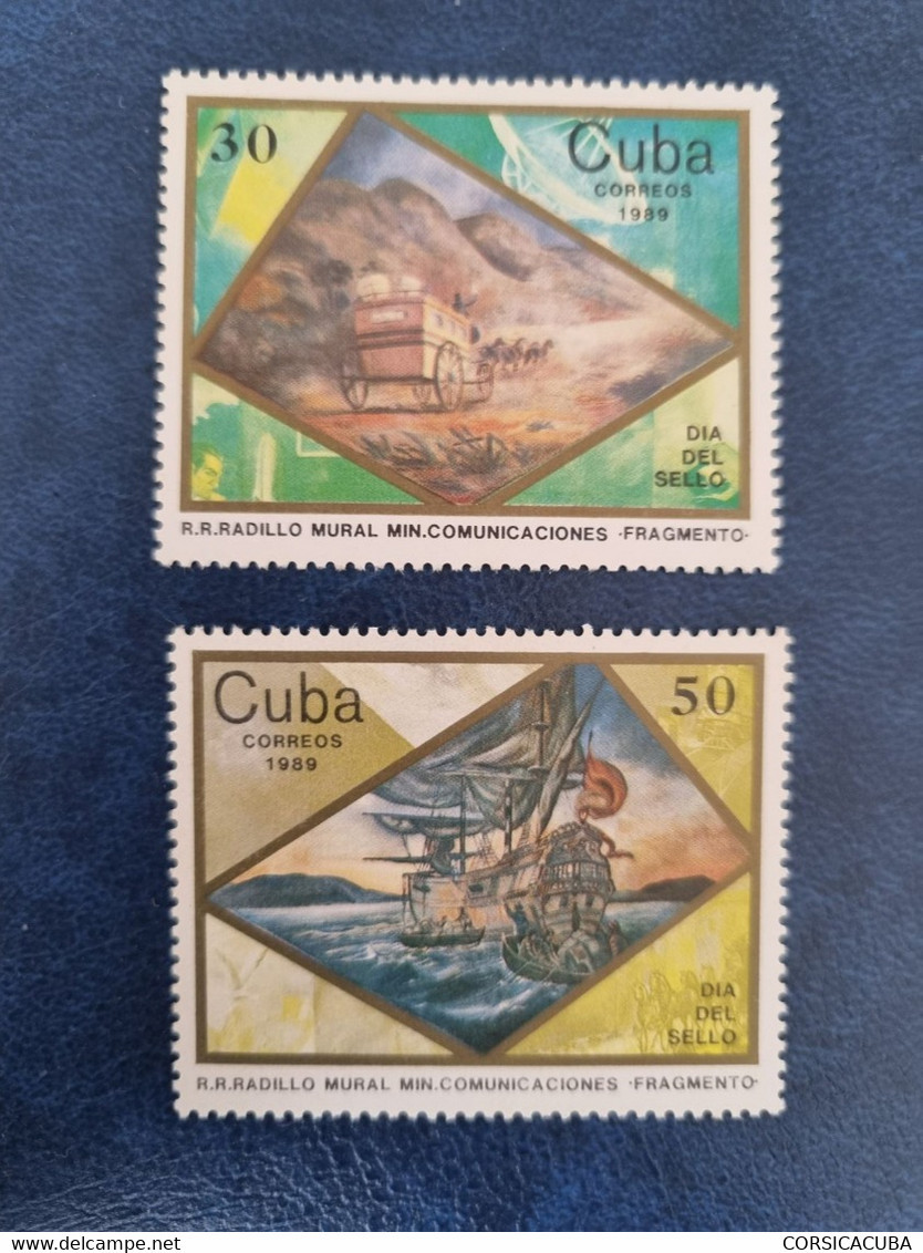 CUBA  NEUF  1989    DIA  DEL  SELLO  // PARFAIT  ETAT  //  1er  CHOIX - Neufs