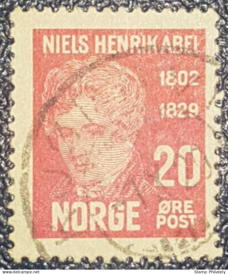 Norway 20 Used Classic Stamp 1929 - Oblitérés