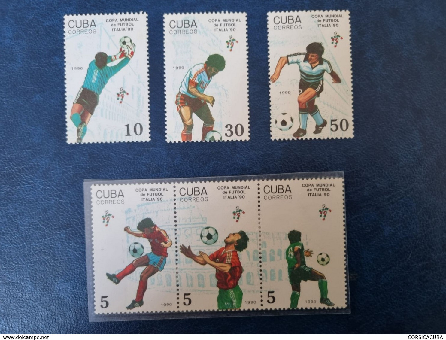 CUBA  NEUF  1990    COPA  MUNDIAL  FUTBOL  ITALIA  //  PARFAIT  ETAT  // 1er  CHOIX  // - Ongebruikt