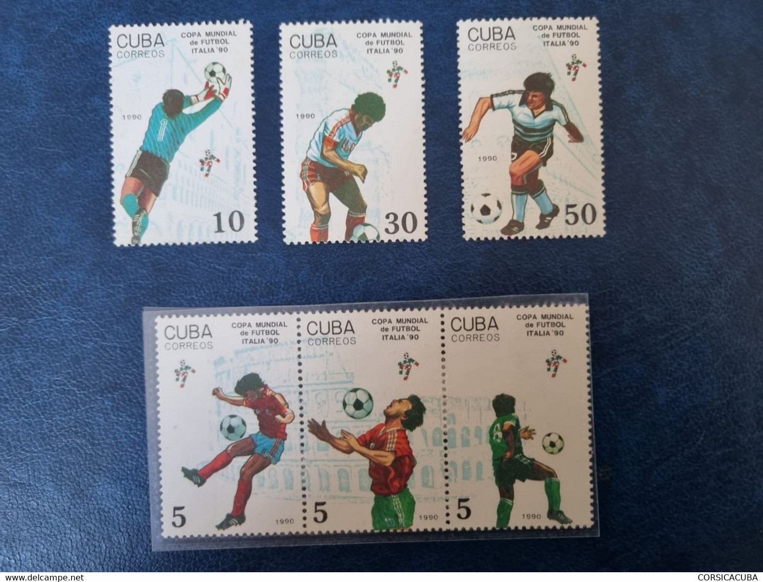 CUBA  NEUF  1990    COPA  MUNDIAL  FUTBOL  ITALIA  //  PARFAIT  ETAT  // 1er  CHOIX  // - Unused Stamps